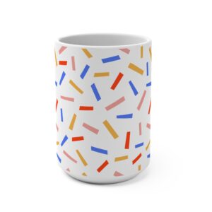 Confetti Sprinkle 15oz Ceramic Mug