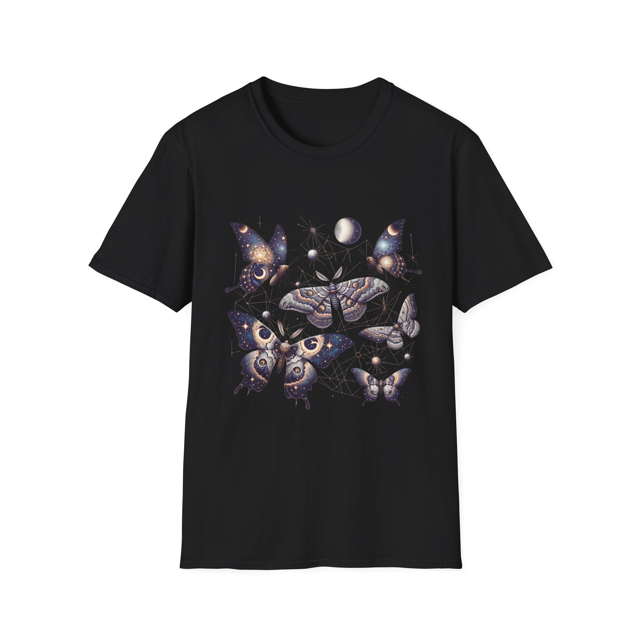 Celestial Moths Moon Phase T-Shirt