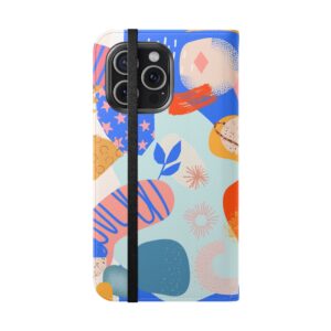 Abstract Colorful Collage Flip Phone Case