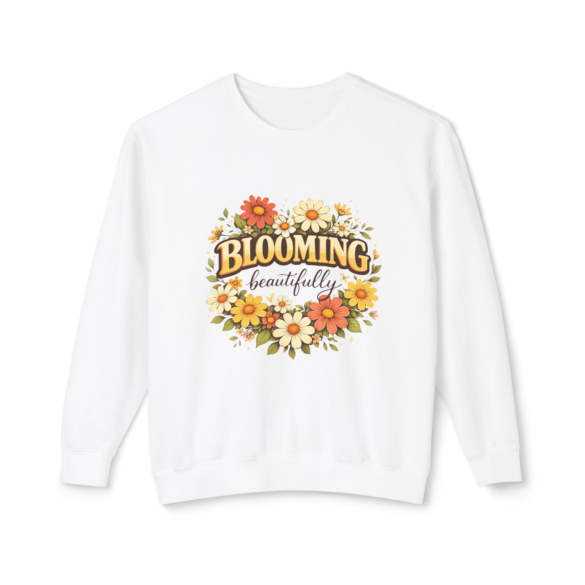 “Blooming Beautiful” Floral Crewneck Sweatshirt