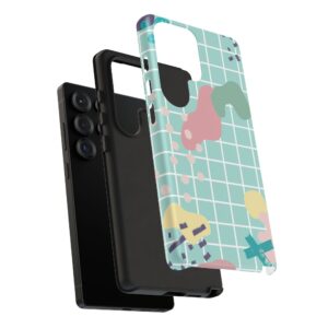 Pastel Abstract Grid Tough Phone Case