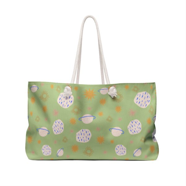 Green Planet Print Weekender Travel Bag