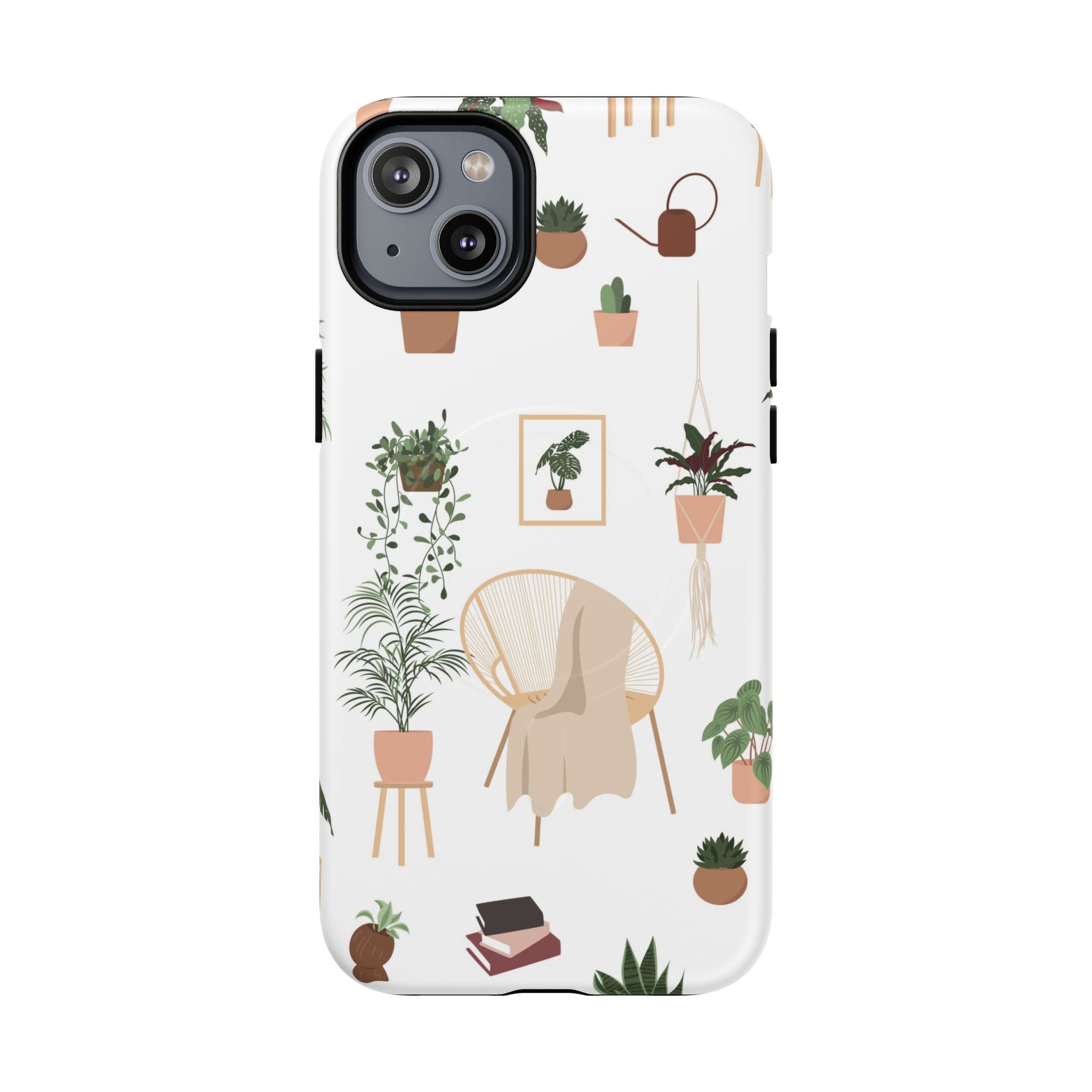 Botanical Plant Pattern Tough Magnetic Phone Case