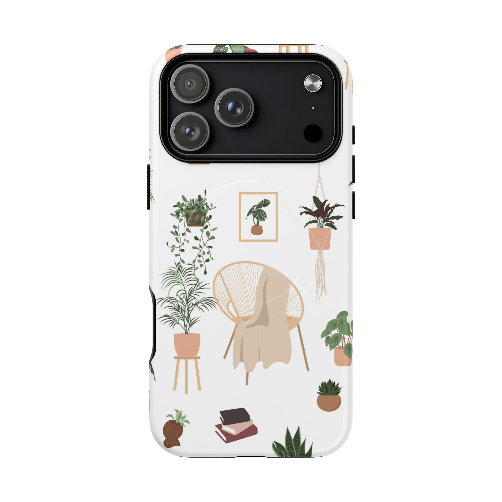 Botanical Plant Pattern Tough Magnetic Phone Case