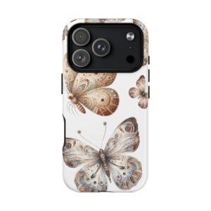 Butterfly Floral Tough Magnetic iPhone Case