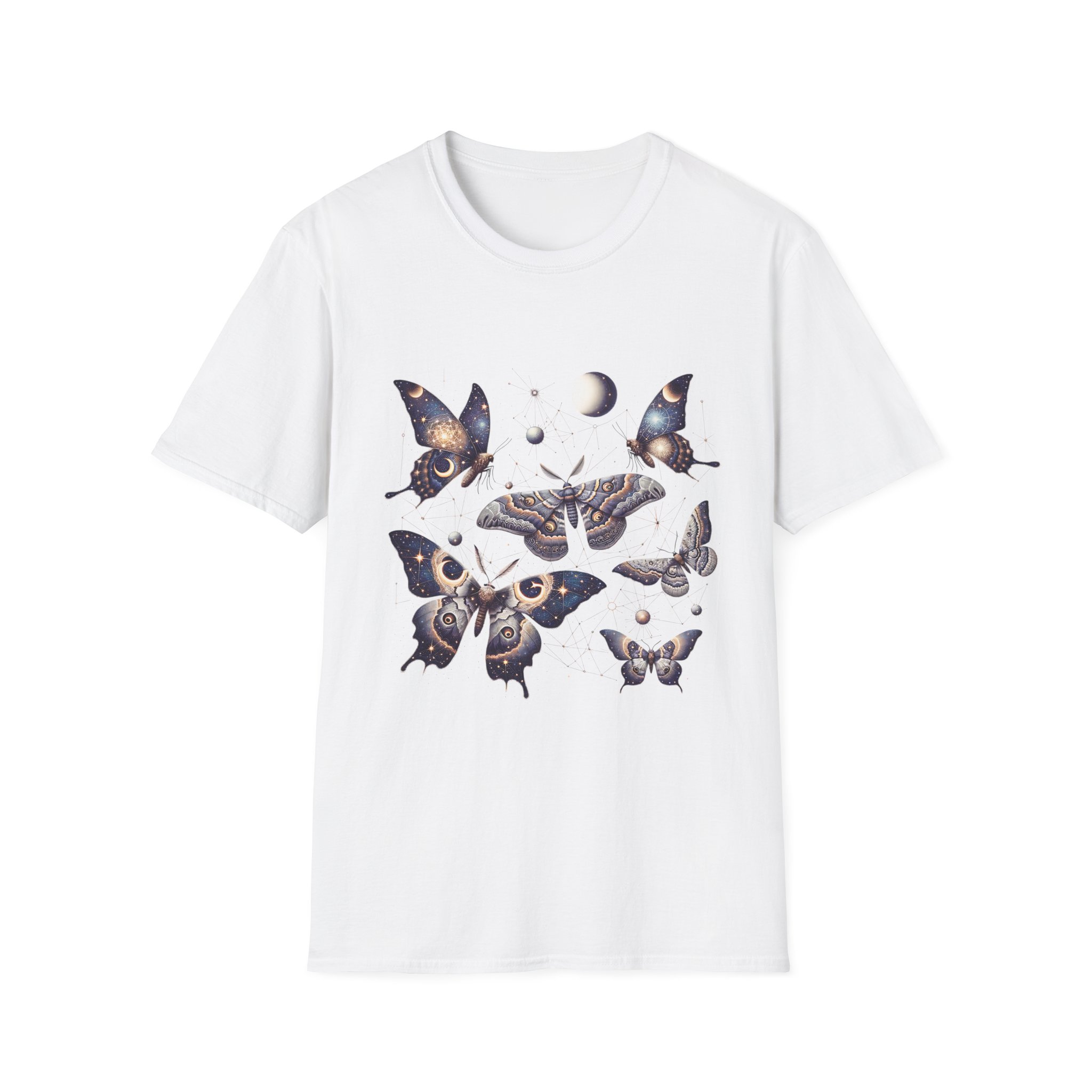 Celestial Moths Moon Phase T-Shirt