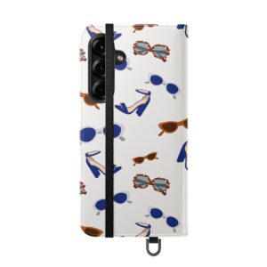 Sunglasses & Heels Pattern Flip Phone Case