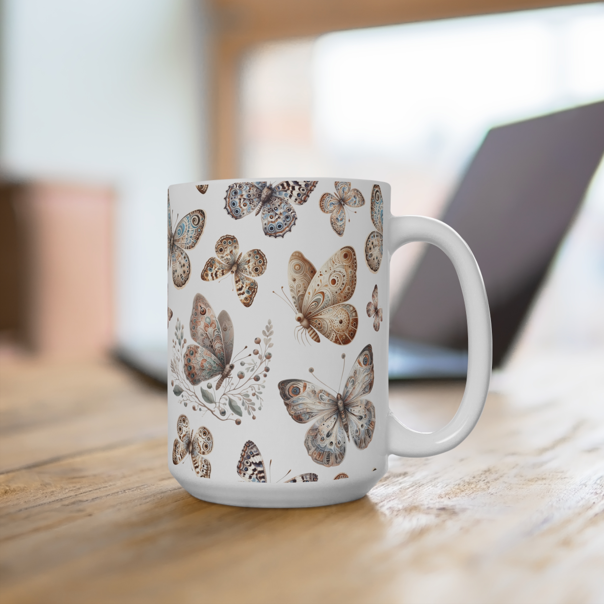 Butterfly Meadow 15oz Ceramic Mug