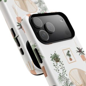 Botanical Plant Pattern Tough Magnetic Phone Case