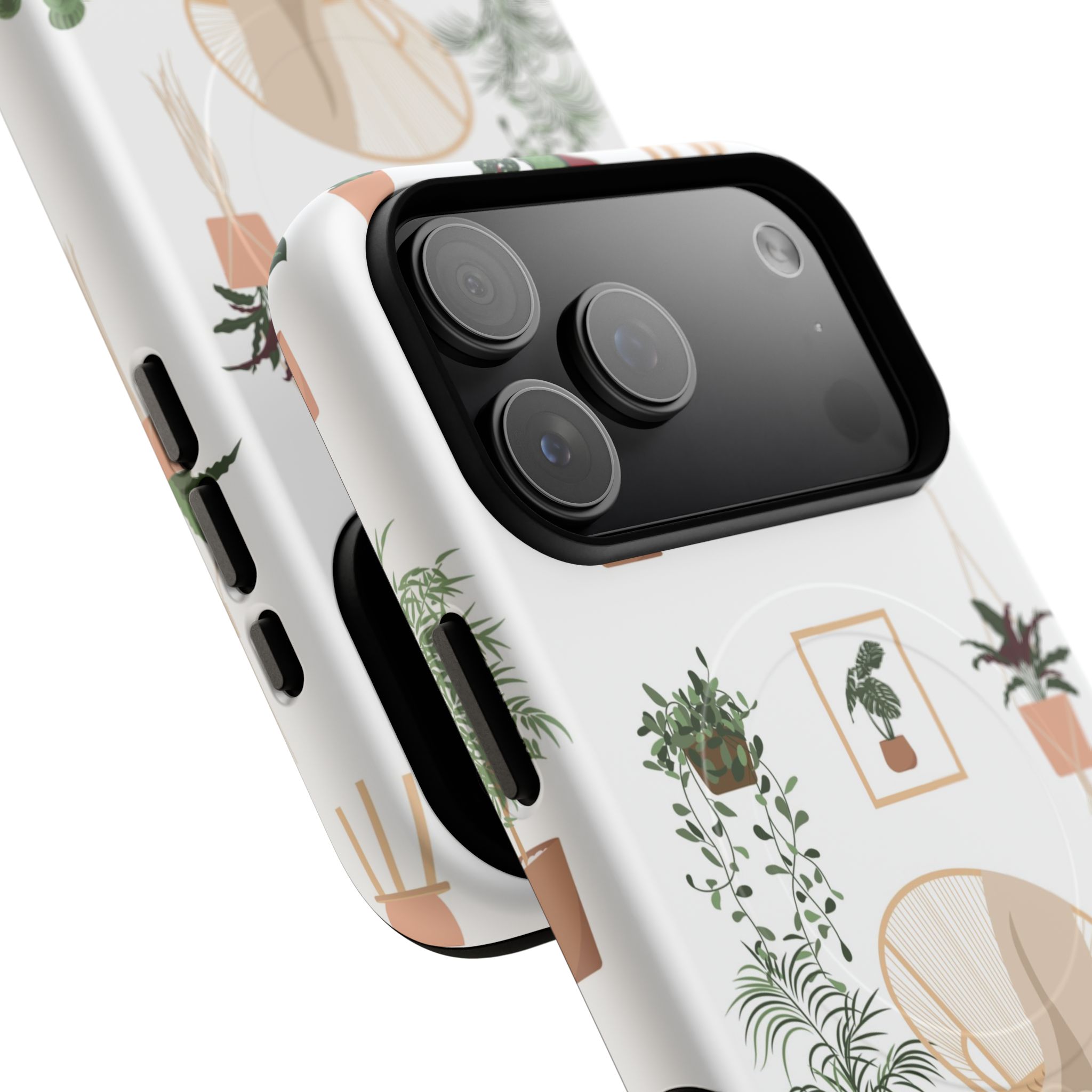 Botanical Plant Pattern Tough Magnetic Phone Case