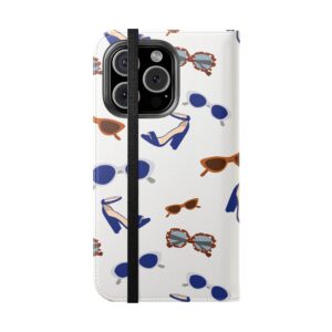 Sunglasses & Heels Pattern Flip Phone Case