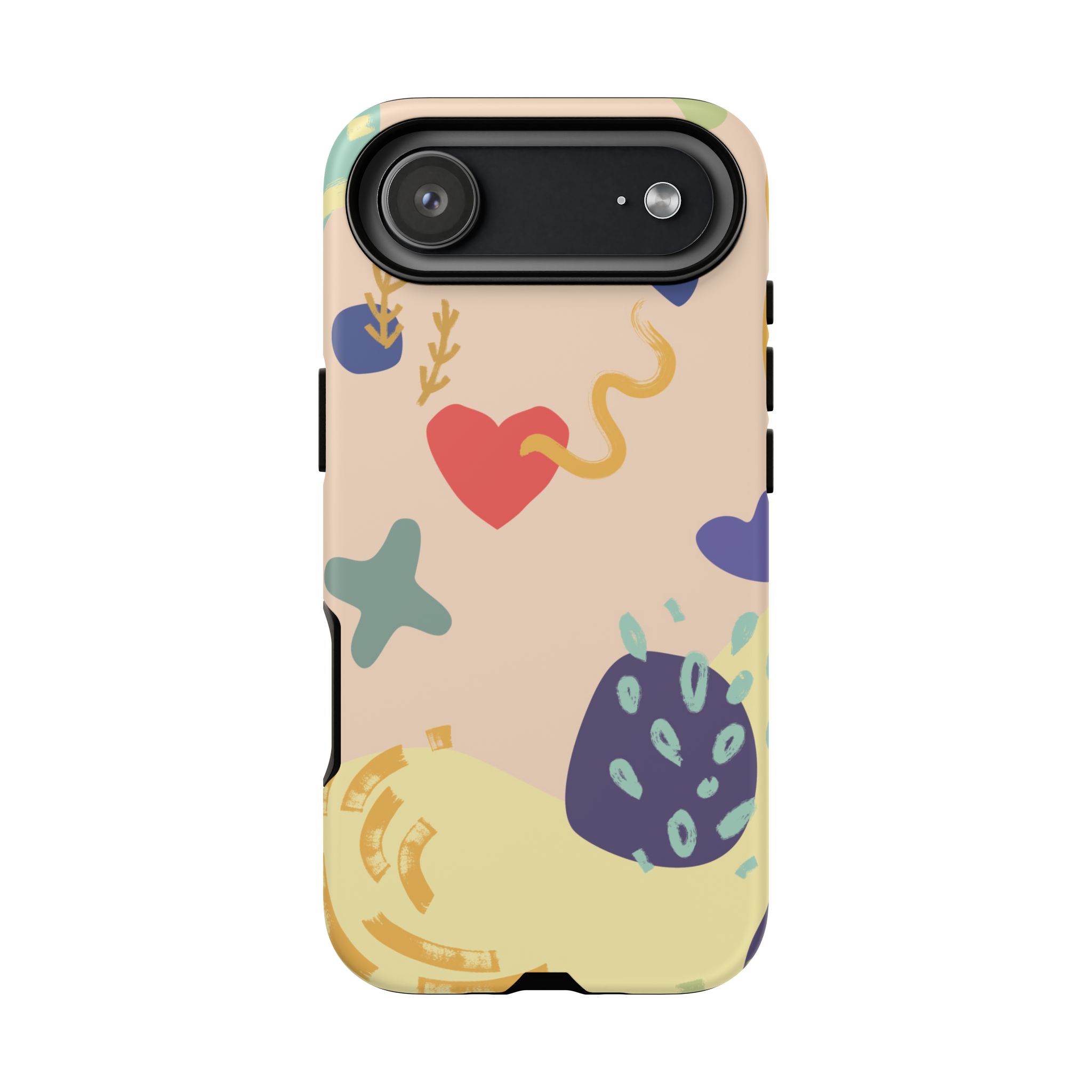 Abstract Heart & Shapes Phone Case