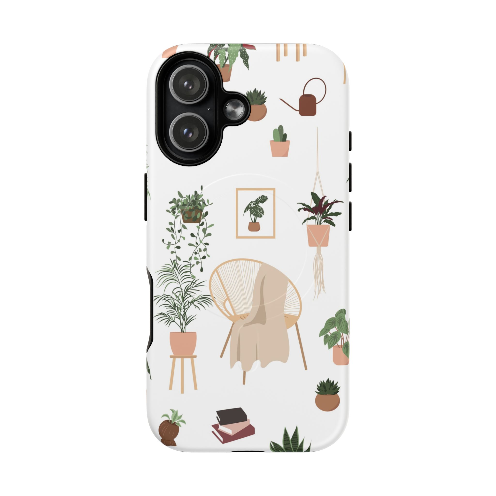 Botanical Plant Pattern Tough Magnetic Phone Case