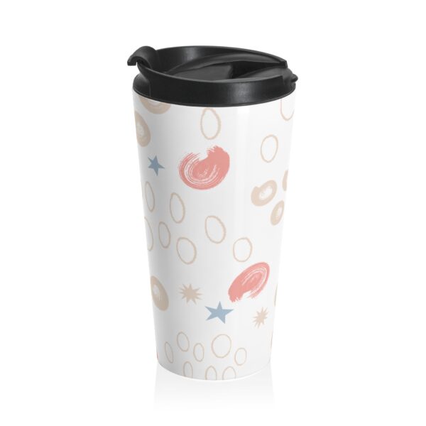Abstract Pastel Doodle Stainless Steel Travel Mug