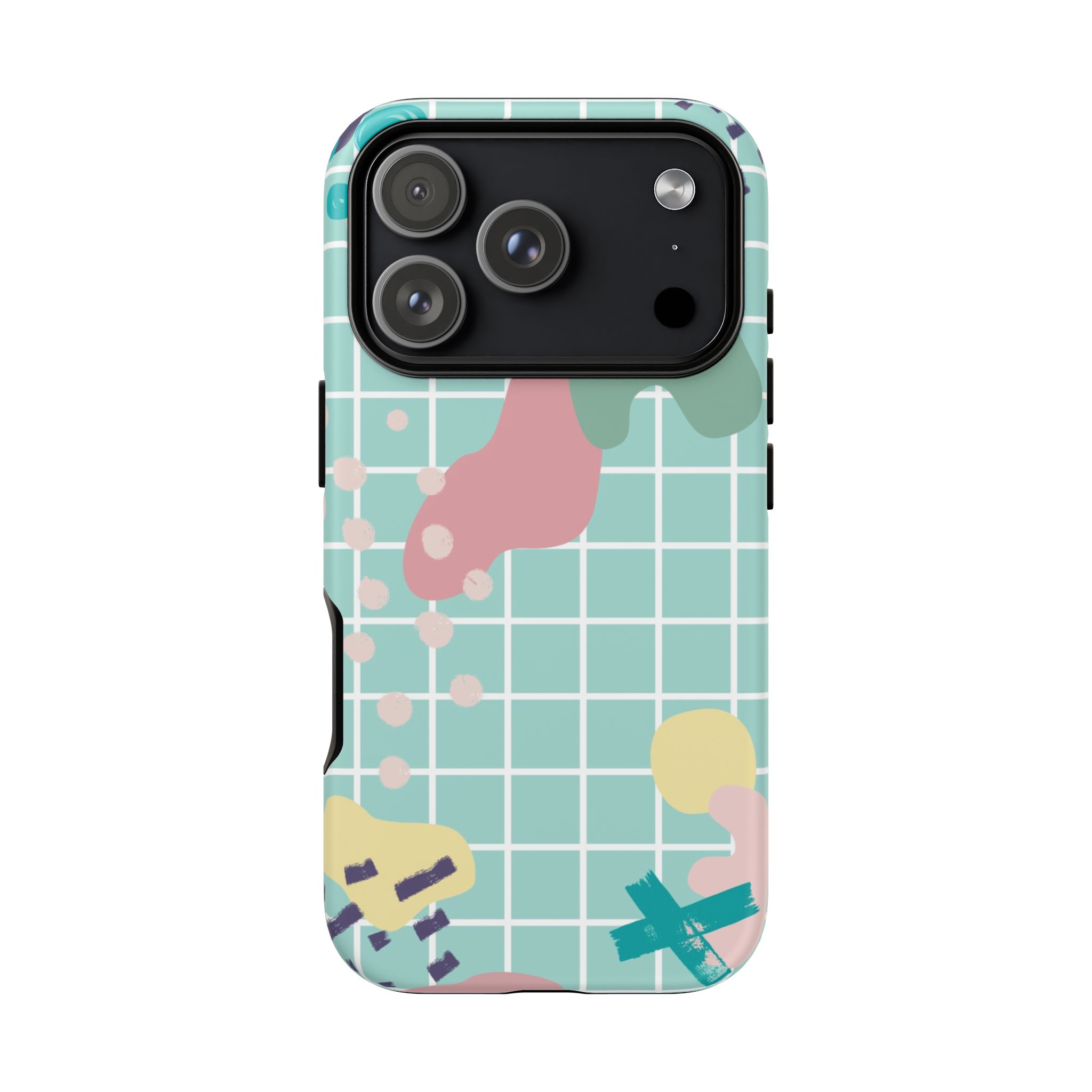 Pastel Abstract Grid Tough Phone Case