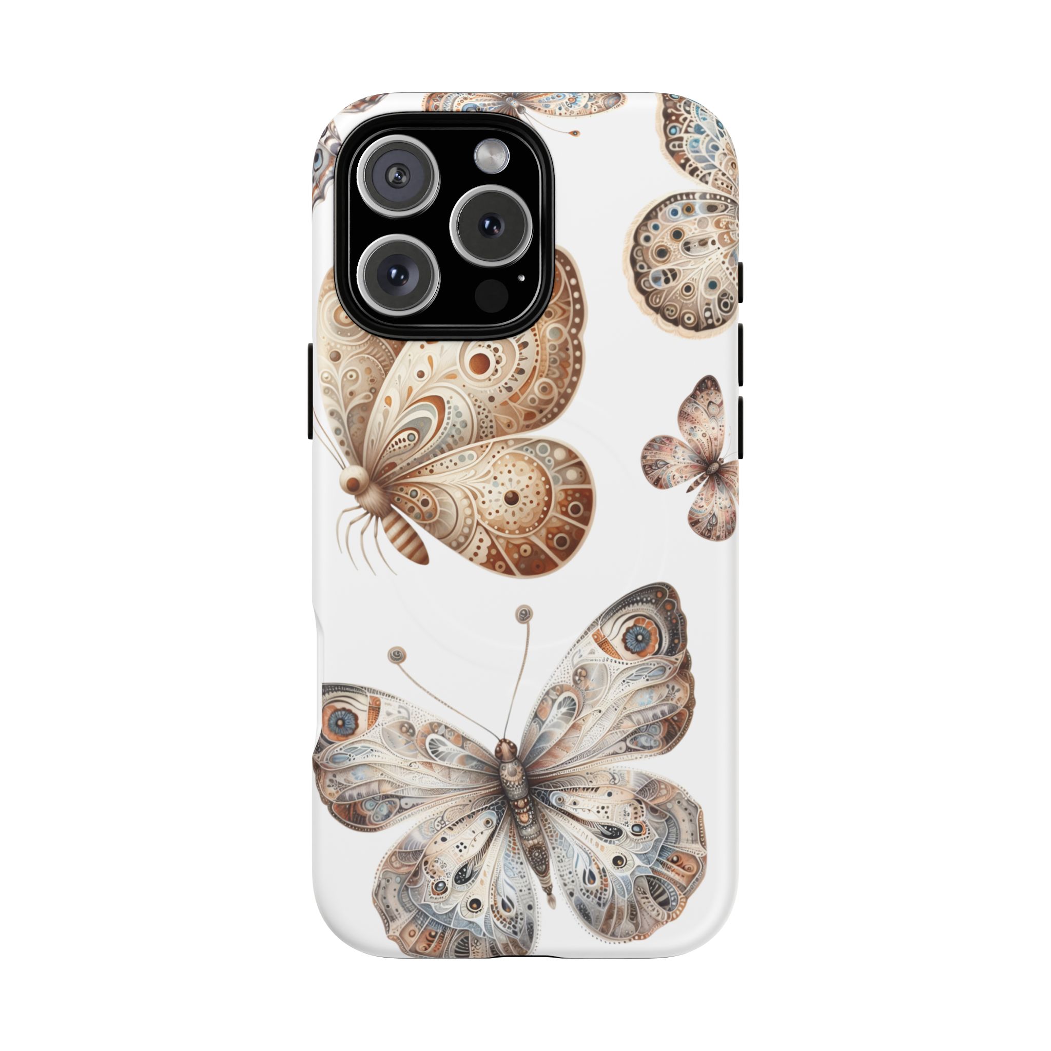 Butterfly Floral Tough Magnetic iPhone Case