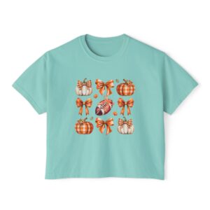 Fall Pumpkin & Bow Boxy T-Shirt