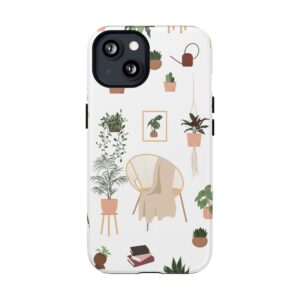 Botanical Plant Pattern Tough Magnetic Phone Case