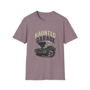 Vintage Skull & Classic Car Haunted Garage T‑Shirt