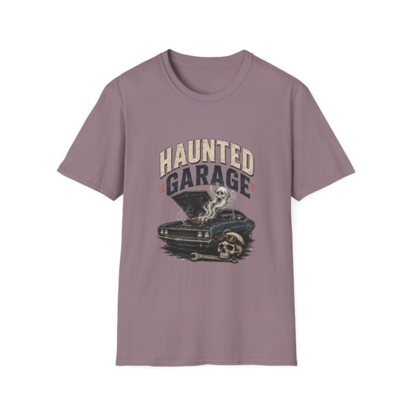Vintage Skull & Classic Car Haunted Garage T‑Shirt