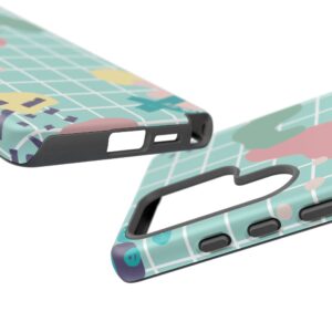 Pastel Abstract Grid Tough Phone Case