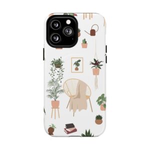 Botanical Plant Pattern Tough Magnetic Phone Case