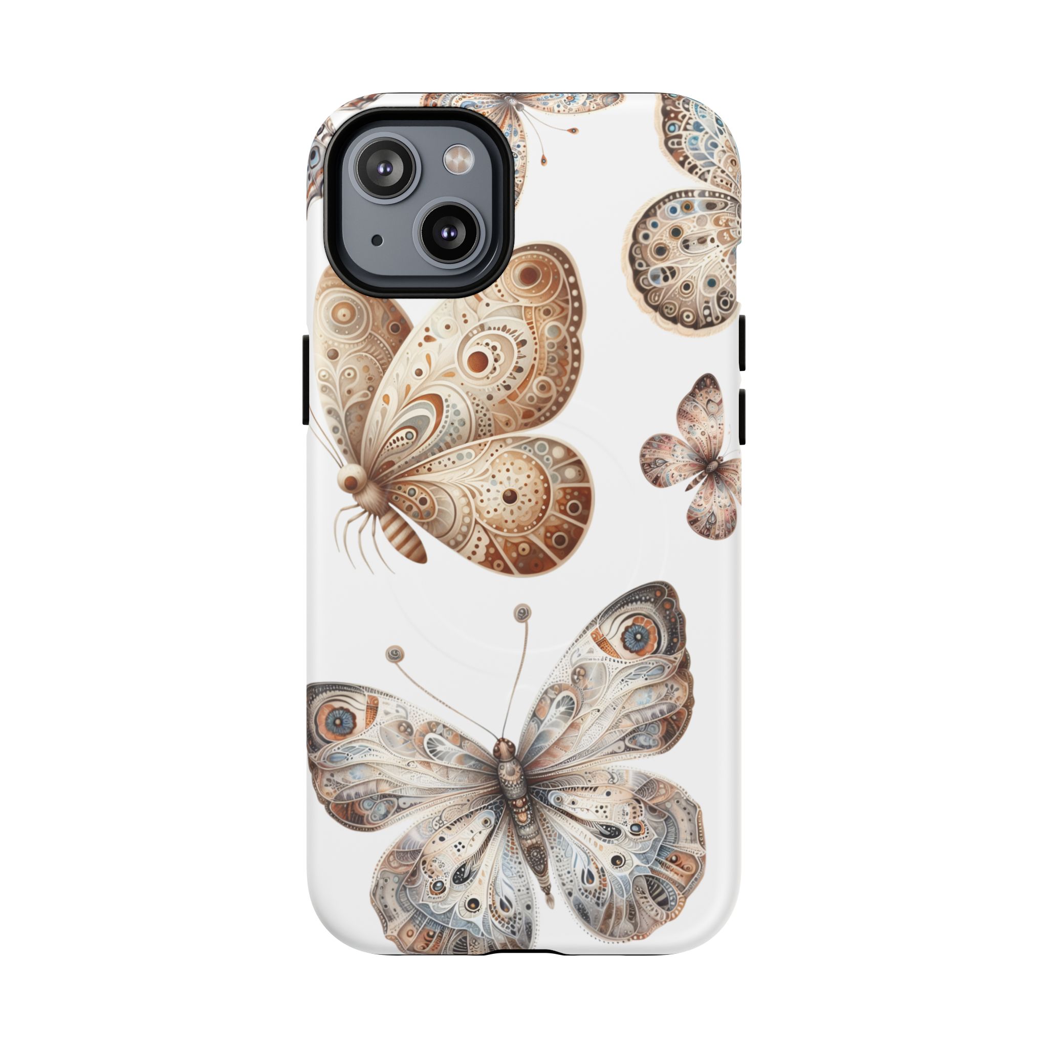 Butterfly Floral Tough Magnetic iPhone Case