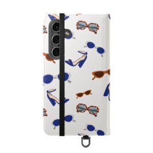 Sunglasses & Heels Pattern Flip Phone Case