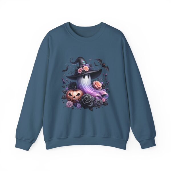 Cute Witch Hat, Pumpkin & Bats Sweatshirt