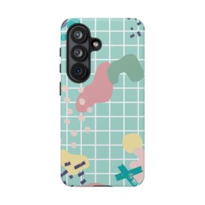 Pastel Abstract Grid Tough Phone Case