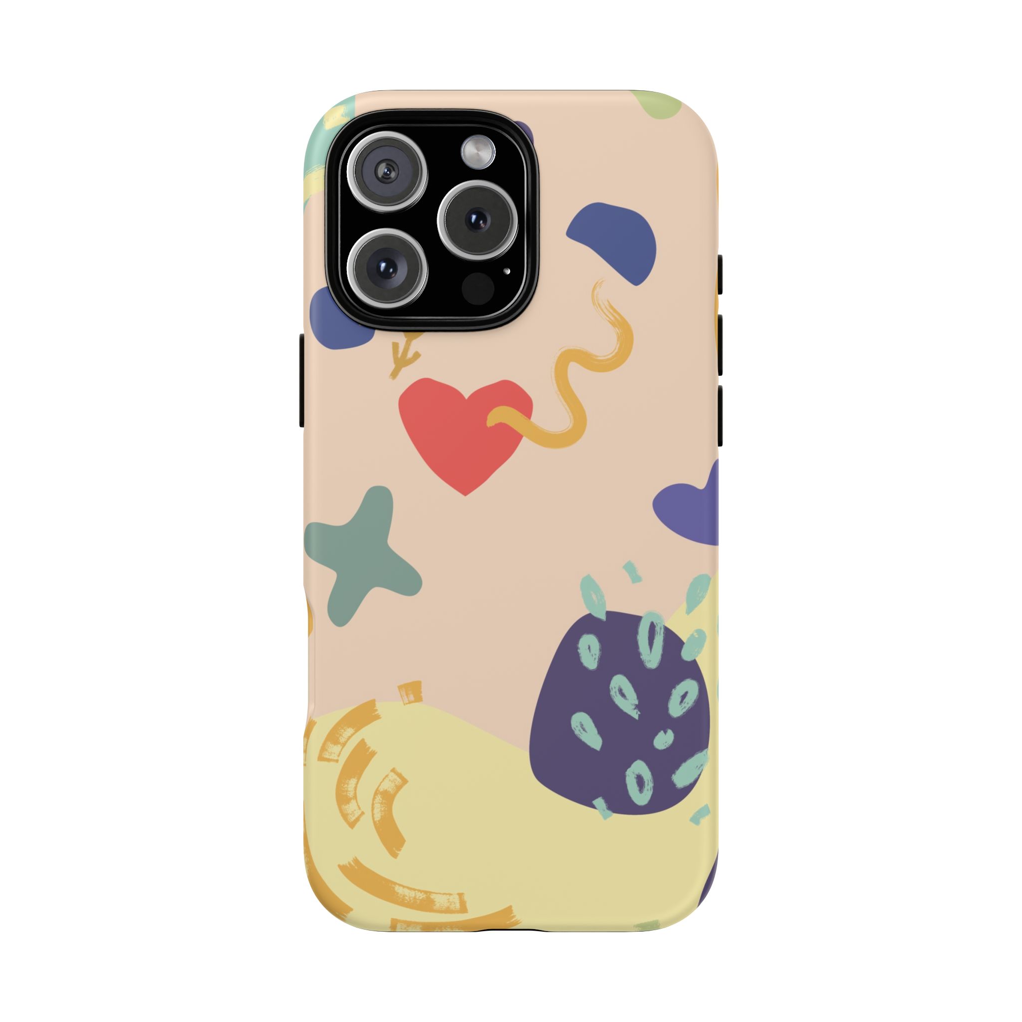 Abstract Heart & Shapes Phone Case