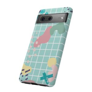 Pastel Abstract Grid Tough Phone Case