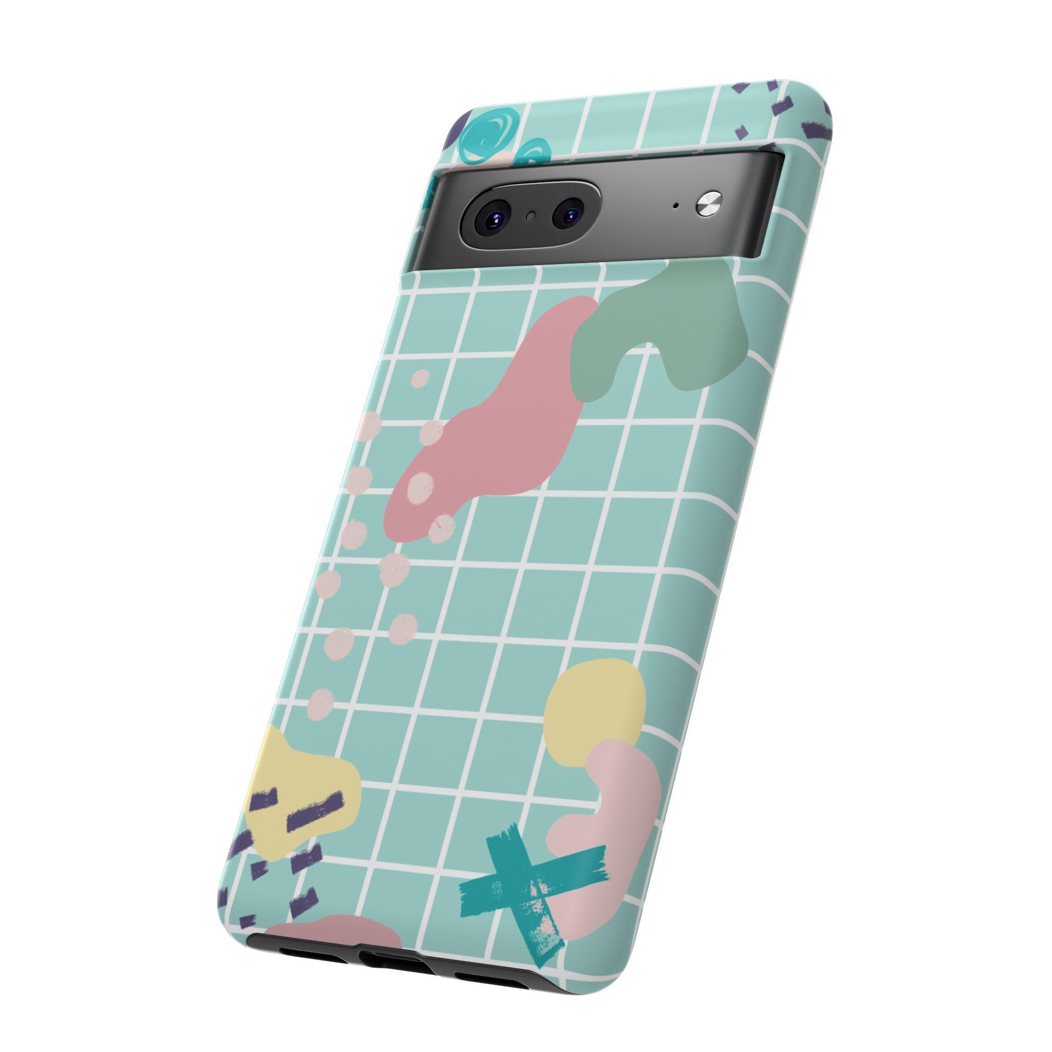 Pastel Abstract Grid Tough Phone Case