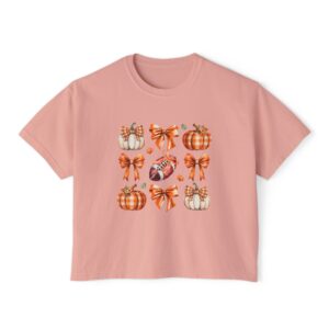 Fall Pumpkin & Bow Boxy T-Shirt