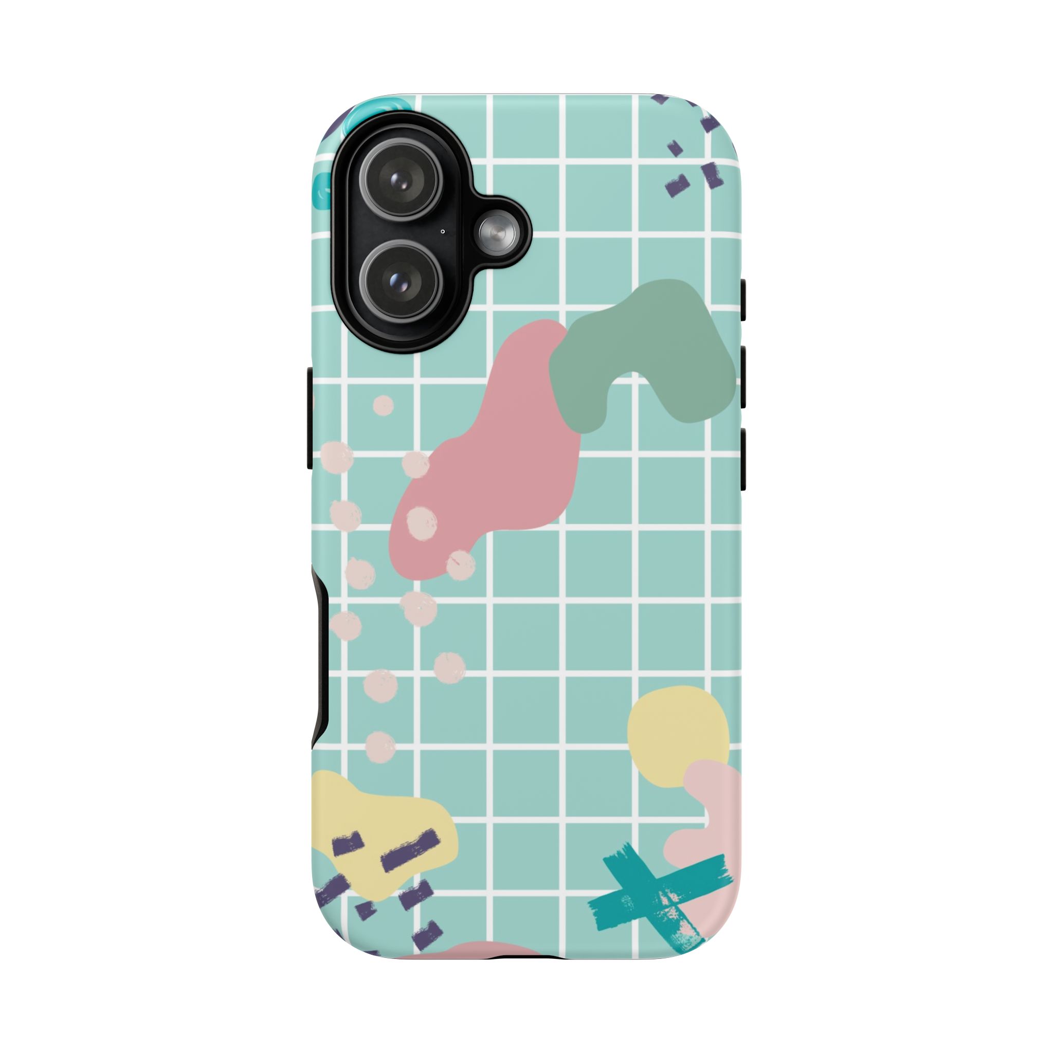 Pastel Abstract Grid Tough Phone Case