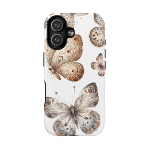 Butterfly Floral Tough Magnetic iPhone Case