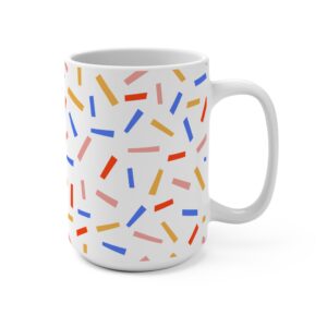 Confetti Sprinkle 15oz Ceramic Mug
