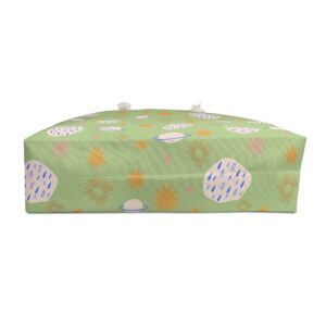 Green Planet Print Weekender Travel Bag