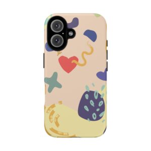 Abstract Heart & Shapes Phone Case