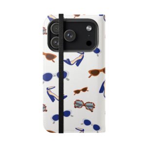 Sunglasses & Heels Pattern Flip Phone Case