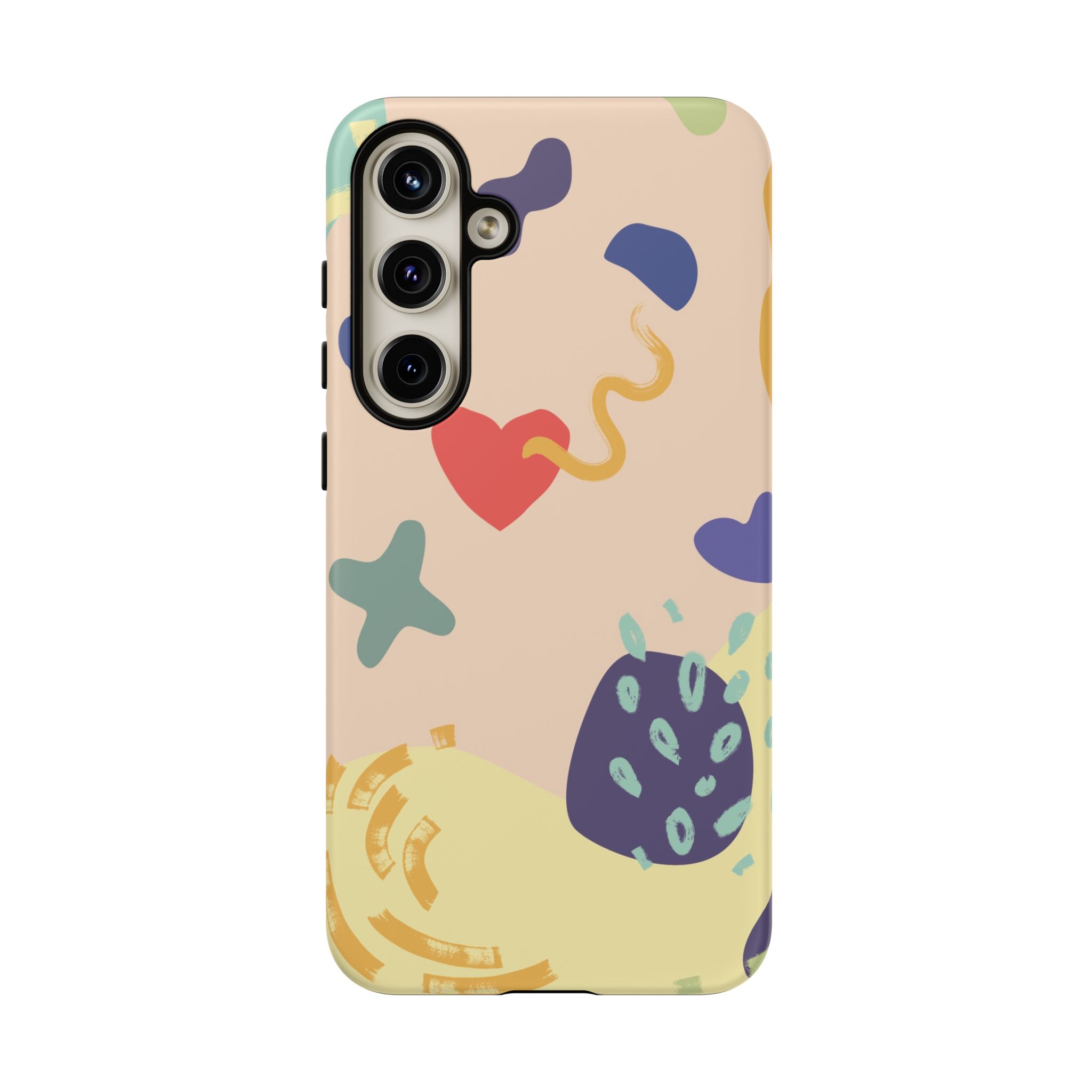 Abstract Heart & Shapes Phone Case