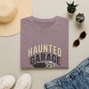 Vintage Skull & Classic Car Haunted Garage T‑Shirt