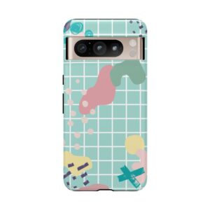 Pastel Abstract Grid Tough Phone Case