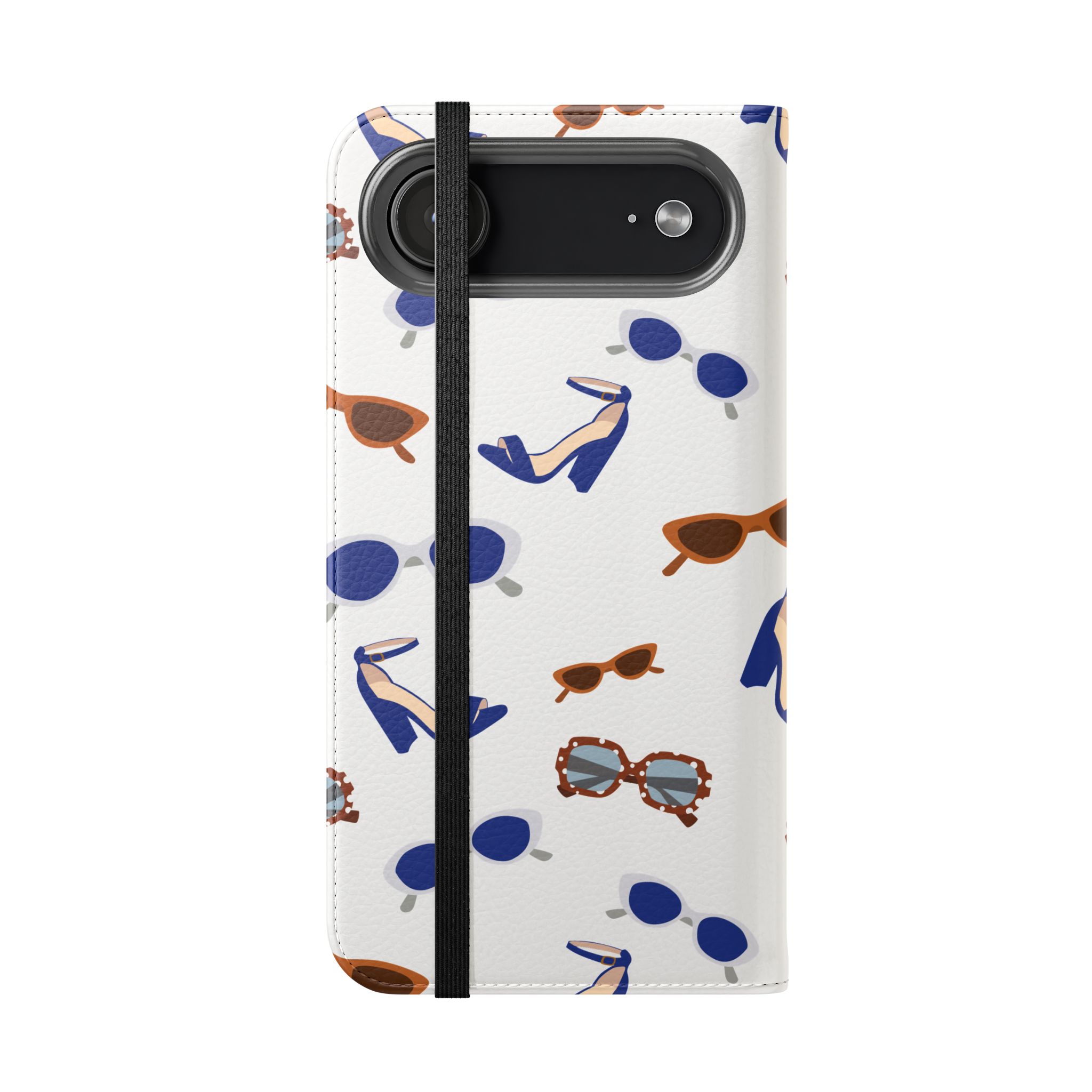 Sunglasses & Heels Pattern Flip Phone Case