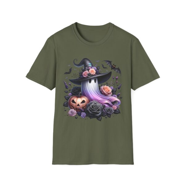Cute Floral Witchy Ghost Hat T-Shirt