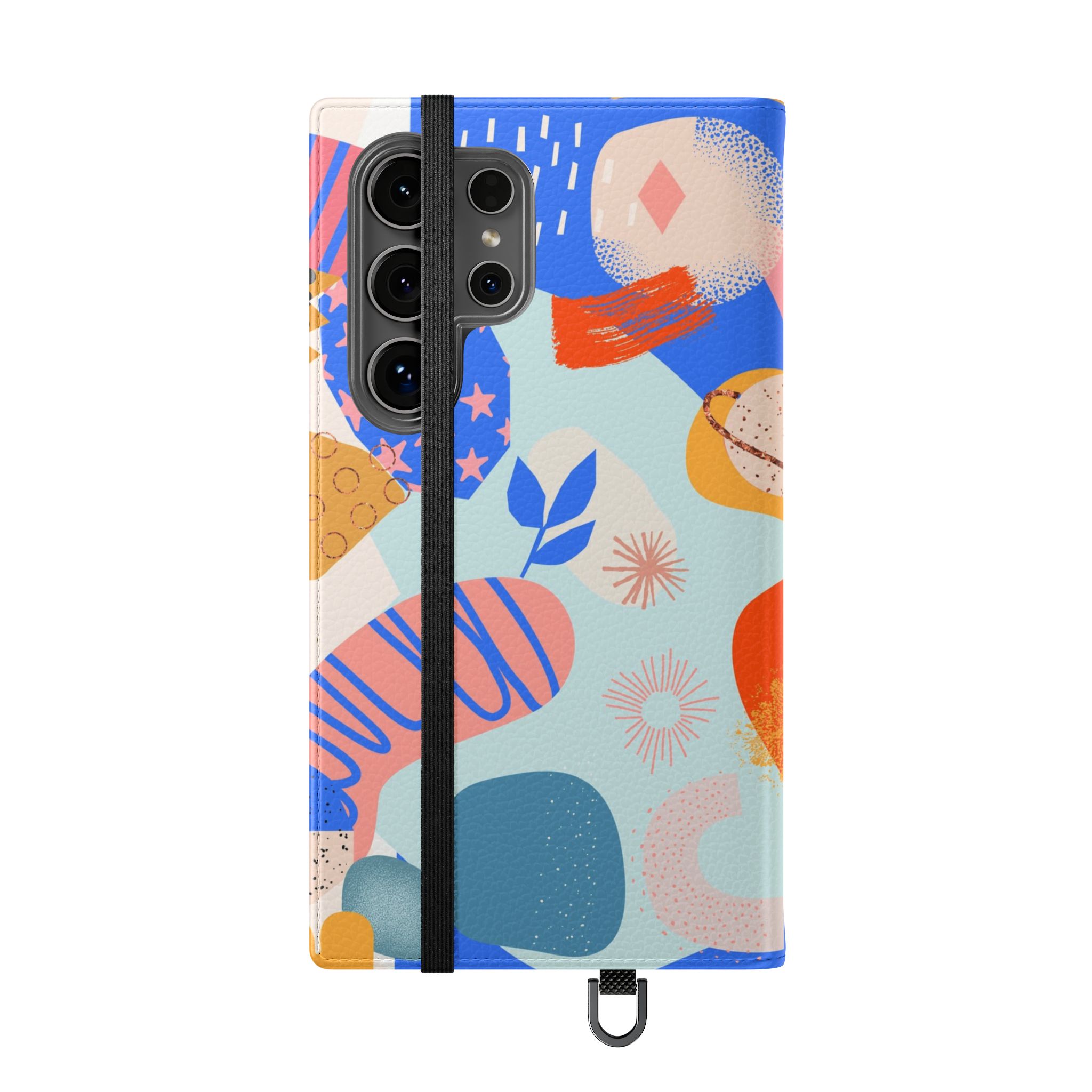 Abstract Colorful Collage Flip Phone Case