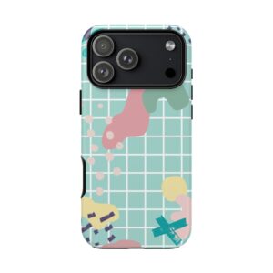 Pastel Abstract Grid Tough Phone Case