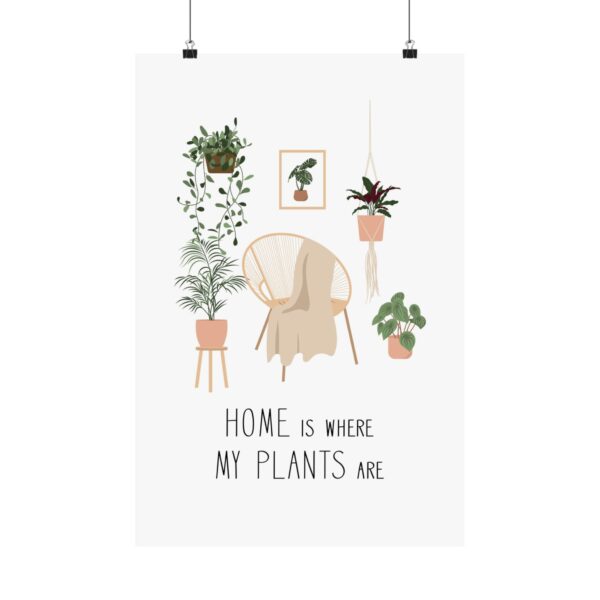“Home Is Where My Plants Are” Wall Art Poster