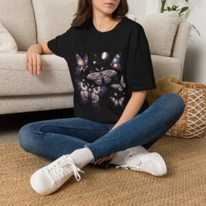 Celestial Moths Moon Phase T-Shirt