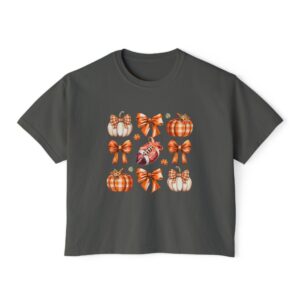 Fall Pumpkin & Bow Boxy T-Shirt
